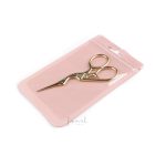 Hímzőolló gólya alakkal - világos arany