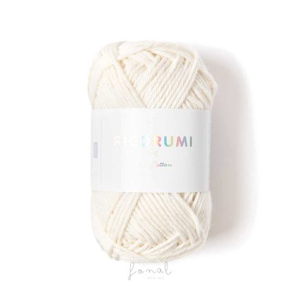 Ricorumi dk 100% pamut fonal - 002 Krém