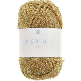 Rico Creative Lamé fényes arany fonal 50 méteres hosszban