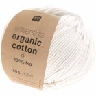Rico Essentials Organic Cotton aran 100% pamut fonal - 001 FEHÉR