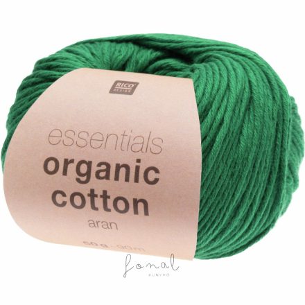 Rico Essentials Organic Cotton aran 100% pamut fonal - 016 Borostyánzöld