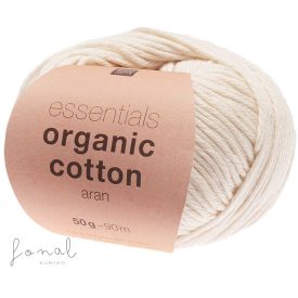   Rico Essentials Organic Cotton aran 100% pamut fonal - 002 Krém