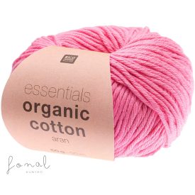   Rico Essentials Organic Cotton aran 100% pamut fonal - 007 Fukszia