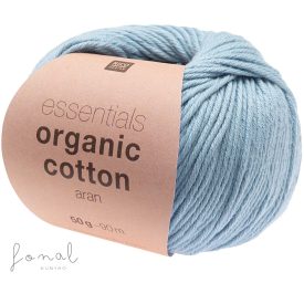Rico Organic Cotton aran pamutfonal világoskék színben