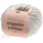 Rico Organic Cotton aran pamutfonal ezüstszürke árnyalatban