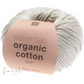 Rico Organic Cotton aran pamutfonal ezüstszürke árnyalatban