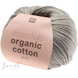 Rico Organic Cotton aran pamutfonal meleg szürke színben
