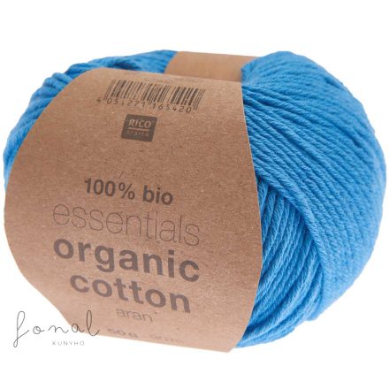 Rico Essentials Organic Cotton aran pamutfonal égkék színben