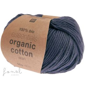 Rico Organic Cotton aran pamutfonal éjkék árnyalatban