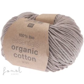 Rico Essentials Organic Cotton aran pamutfonal taupe árnyalatban