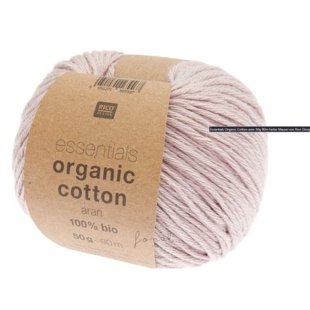 Rico Organic Cotton aran pamutfonal mályva színben