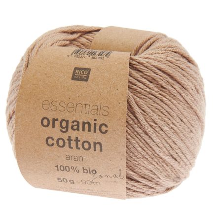 Rico Organic Cotton aran pamutfonal nugátos krémbarna színben