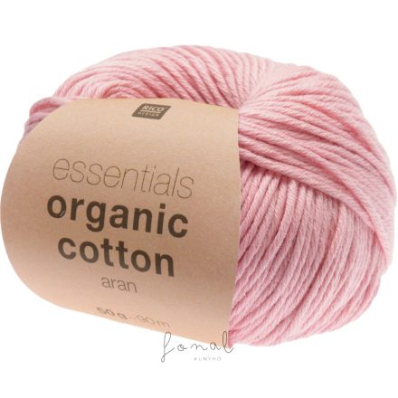 Rico Essentials Organic Cotton aran 100% pamut fonal - 006 Rózsaszín