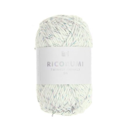 Ricorumi Twinkly Twinkly dk 99% pamut fonal - 002 Szivárvány
