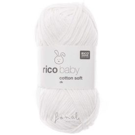 Rico Baby Cotton Soft dk pamut babafonal - 018 HÓFEHÉR