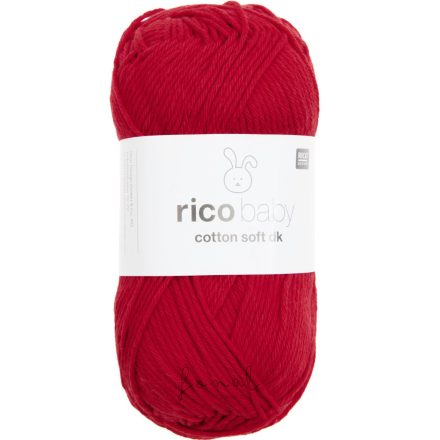 Rico Baby Cotton Soft dk pamut babafonal - 035 Piros