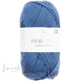 Denim árnyalatú Rico Baby Cotton Soft babafonal