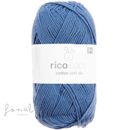 Denim árnyalatú Rico Baby Cotton Soft babafonal