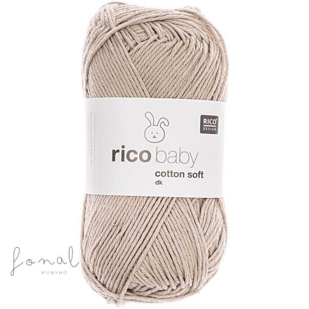 Kókuszdió árnyalatú Rico Baby Cotton Soft babafonal