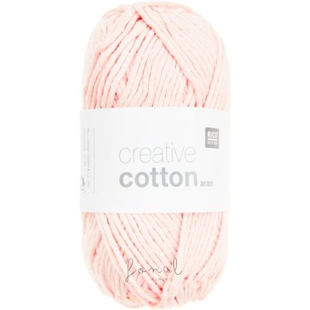 Rico Creative Cotton aran 100% pamut fonal - 02 Halványrózsa