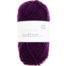   Rico Creative Cotton aran 100% pamut fonal - 011 Püspöklila