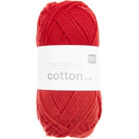 Rico Creative Cotton aran 100% pamut fonal - 05 Piros
