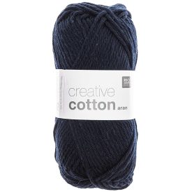 Rico Creative Cotton aran 100% pamut fonal - 38 MÉLYKÉK