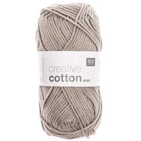   Rico Creative Cotton aran 100% pamut fonal - 52 Gyöngyszürke