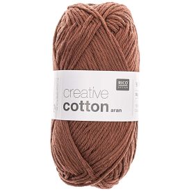 Rico Creative Cotton aran 100% pamut fonal - 56 NUGÁT BARNA