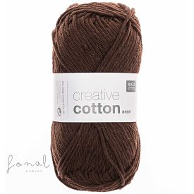   Rico Creative Cotton aran 100% pamut fonal - 58 Csokoládé barna