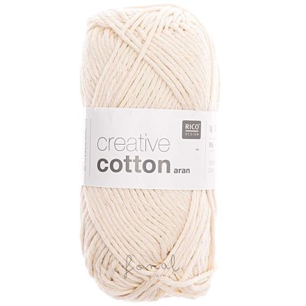 Rico Creative Cotton aran 100% pamut fonal - 60 NATÚR