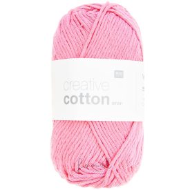   Rico Creative Cotton aran 100% pamut fonal - 64 CUKORRÓZSASZÍN