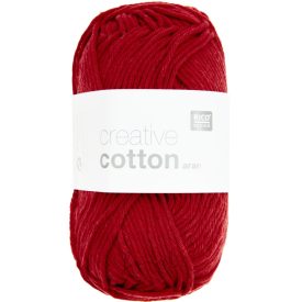  Rico Creative Cotton aran 100% pamut fonal - 65 Cseresznyepiros