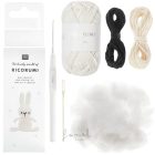 Horgoló készlet Ricorumi Állatok NYÚL Ricorumi Mini Easy Crochet Set – Häschen
