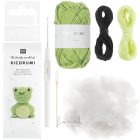 Horgoló készlet Ricorumi Állatok BÉKA  Ricorumi Mini Easy Crochet Set – Frosch