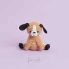 Horgoló készlet Ricorumi Állatok  KUTYA Ricorumi Mini Easy Crochet Set – Hund