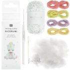 Horgoló készlet Ricorumi Állatok EGYSZARVÚ Ricorumi Mini Easy Crochet Set – Einhorn