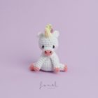 Horgoló készlet Ricorumi Állatok EGYSZARVÚ Ricorumi Mini Easy Crochet Set – Einhorn