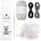 Horgoló készlet Ricorumi Állatok MACSKA Ricorumi Mini Easy Crochet Set – Katze