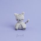 Horgoló készlet Ricorumi Állatok MACSKA Ricorumi Mini Easy Crochet Set – Katze