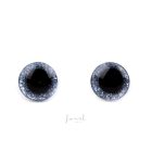 Glitteres biztonsági szemek amigurumihoz Ø10 mm - világoskék (1 pár)