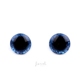   Glitteres biztonsági szemek amigurumihoz Ø10 mm - kék (1 pár)