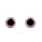 Glitteres biztonsági szemek amigurumihoz Ø10 mm - rózsaszín (1 pár)