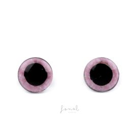   Glitteres biztonsági szemek amigurumihoz Ø10 mm - rózsaszín (1 pár)