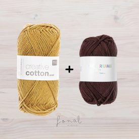 Fonalválogatás a horgolt tök mintához