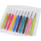 Ergonomikus horgolótű szilikon nyéllel 2,5-8 mm