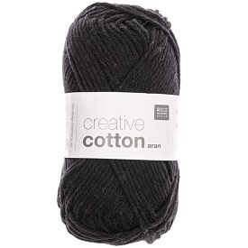 Rico Creative Cotton aran 100% pamut fonal - 90 fekete